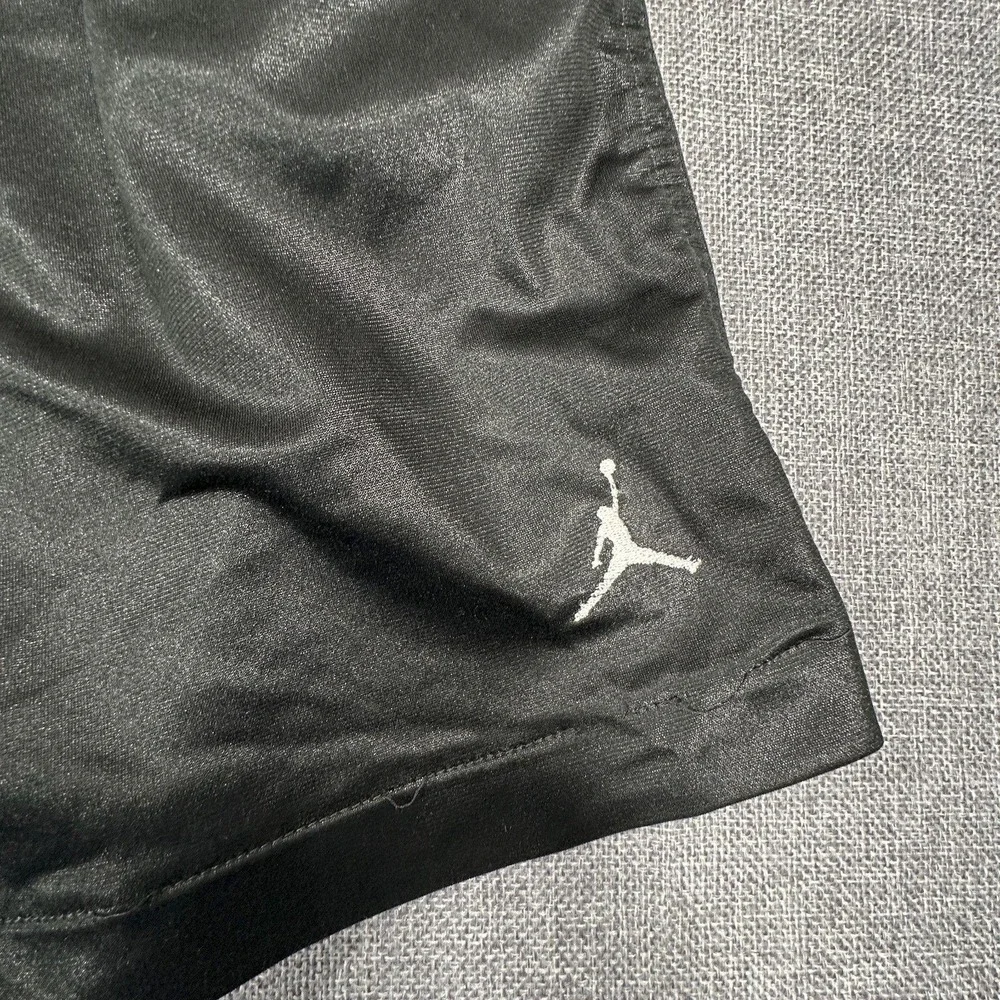 Vintage Nike Air Jordan Dazzle Shorts Mens XL Black Shiny Y2K Jumpman PLS READ